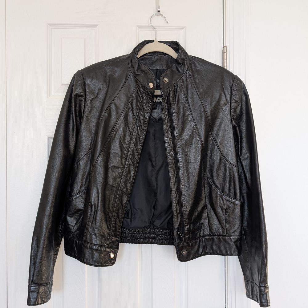 Vintage Black Leather Jacket